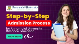 Annamalai university admission process for distance courses